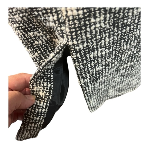 Lafayette 148 New York Black Bow Tie Blouse Tweed Skirt Dress Size 10 - Picture 11 of 12